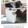 image:imageYAMAZAKI home Tower Side table and Trash can BlackWhite