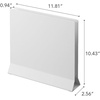 image:imageYamazaki 1999 Placemat Stand White Approx W118 x D26 x H104 inches 30 x 65 x 265 cm Tower Placemat Storage Tray Storage Round CompatibleWhite