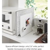 image:imageYamazaki 1999 Placemat Stand White Approx W118 x D26 x H104 inches 30 x 65 x 265 cm Tower Placemat Storage Tray Storage Round CompatibleWhite
