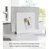 image:imageYamazaki 1999 Placemat Stand White Approx W118 x D26 x H104 inches 30 x 65 x 265 cm Tower Placemat Storage Tray Storage Round CompatibleWhite