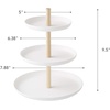 image:imageYamazaki Home 3Tier Food Serving Stand  Appetizer amp Dessert Tray Party Organizer Steel  Wood White  3tier food serving stand amp party organizer Durable steel and wood construction Display appetizers and hors doeuvres79 Pack of 12