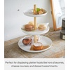 image:imageYamazaki Home 3Tier Food Serving Stand  Appetizer amp Dessert Tray Party Organizer Steel  Wood White  3tier food serving stand amp party organizer Durable steel and wood construction Display appetizers and hors doeuvres79