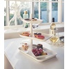 image:imageYamazaki Home 3Tier Serving Stand  Appetizer Tray Organizer for Party or Kitchen Steel One Size WhiteWhite