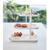 image:imageYamazaki Home 3Tier Serving Stand  Appetizer Tray Organizer for Party or Kitchen Steel One Size WhiteWhite