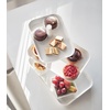 image:imageYamazaki Home 3Tier Serving Stand  Appetizer Tray Organizer for Party or Kitchen Steel One Size WhiteWhite