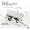 image:imageYamazaki Home Cable Management Box  Cord Organizer Box with Lid Minimalist Cable Storage for Office ABS Plastic  Sleek cable storage container for office spaces Removable lid prevents dust buildup Helps keep everyday tech organizedWhite