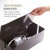 image:imageYamazaki Home Cable Management Box  Cord Organizer Box with Lid Minimalist Cable Storage for Office ABS Plastic  Sleek cable storage container for office spaces Removable lid prevents dust buildup Helps keep everyday tech organizedBrown