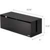 image:imageYamazaki Home Cable Management Box  Cord Organizer Box with Lid Minimalist Cable Storage for Office ABS Plastic  Sleek cable storage container for office spaces Removable lid prevents dust buildup Helps keep everyday tech organizedBrown