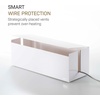 image:imageYamazaki Home Cable Management Box  Cord Organizer Box with Lid Minimalist Cable Storage for Office ABS Plastic  Sleek cable storage container for office spaces Removable lid prevents dust buildup Helps keep everyday tech organizedWhite