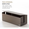 image:imageYamazaki Home Cable Management Box  Cord Organizer Box with Lid Minimalist Cable Storage for Office ABS Plastic  Sleek cable storage container for office spaces Removable lid prevents dust buildup Helps keep everyday tech organizedTaupe
