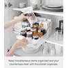 image:imageYamazaki Home Fridge Produce Organizer Bin with Adjustable Divider White  Wide refrigerator organizer bin serves as a produce washer and storage solution Easy to clean Keeps essentials organizedOne Size