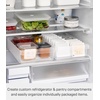 image:imageYamazaki Home Fridge Produce Organizer Bin with Adjustable Divider White  Wide refrigerator organizer bin serves as a produce washer and storage solution Easy to clean Keeps essentials organizedOne Size