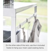 image:imageYamazaki Home Kitchen Appliance Rack Microwave Stand With Steel Side Panel Adjustable Shelves Hooks amp Storage For Countertops Small Kitchen Organizer Modern Minimal Design  Steel  Microwave stand with steel side panel Small kitchen spacesaver with modern minimal design Adds practical everyday storageWhite