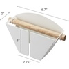 image:imageYamazaki Home Magnetic Coffee Filter Case Size 04 Steel and Wood White  Magnetic coffee filter storage organizer holder container and dispenser Holds size 04 filters Modern Spacesaving designOne Size