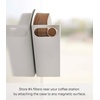 image:imageYamazaki Home Magnetic Coffee Filter Case Size 04 Steel and Wood White  Magnetic coffee filter storage organizer holder container and dispenser Holds size 04 filters Modern Spacesaving design4