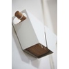 image:imageYamazaki Home Magnetic Coffee Filter Case Size 04 Steel and Wood White  Magnetic coffee filter storage organizer holder container and dispenser Holds size 04 filters Modern Spacesaving designOne Size