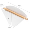 image:imageYamazaki Home Magnetic Coffee Filter Case Size 04 Steel and Wood White  Magnetic coffee filter storage organizer holder container and dispenser Holds size 04 filters Modern Spacesaving design4