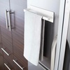 image:imageYamazaki Home Plate Magnet Paper Towel Holder  Kitchen Storage Magnetic Organizer  SteelWhite
