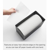 image:imageYamazaki Home Rin Kitchen Paper Holder Rin L  OneHanded Tear Design Concealed Storage Fits Rolls Up To 6  Steel  WoodWalnut