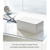 image:imageYamazaki Home Smart Wet Tissue Case  Flushable Wet Wipes Holder Dispenser Storage Box Container for Bathroom  Abs PlasticWhite