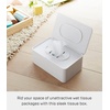 image:imageYamazaki Home Smart Wet Tissue Case  Flushable Wet Wipes Holder Dispenser Storage Box Container for Bathroom  Abs PlasticWhite