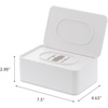 image:imageYamazaki Home Smart Wet Tissue Case  Flushable Wet Wipes Holder Dispenser Storage Box Container for Bathroom  Abs PlasticWhite