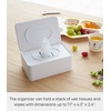 image:imageYamazaki Home Smart Wet Tissue Case  Flushable Wet Wipes Holder Dispenser Storage Box Container for Bathroom  Abs PlasticWhite