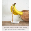 image:imageYamazaki Home Tosca Banana Hanger  Steel  Wood  Elegant banana hanger prevents bruising and keeps fruit fresh longer Durable steel and wood construction Minimalist designWhite
