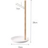 image:imageYamazaki Home Tosca Banana Hanger  Steel  Wood  Elegant banana hanger prevents bruising and keeps fruit fresh longer Durable steel and wood construction Minimalist designWhite