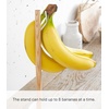 image:imageYamazaki Home Tosca Banana Hanger  Steel  Wood  Elegant banana hanger prevents bruising and keeps fruit fresh longer Durable steel and wood construction Minimalist designWhite