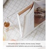 image:imageYamazaki Home Tosca Cookbook Stand  Kitchen Cooking Recipe Holder for Counter  Steel  Wood  Elegant kitchen cooking recipe holder for counters Adds practical everyday storage Helps keep everyday spaces organizedWhite