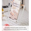 image:imageYamazaki Home Tosca Cookbook Stand  Kitchen Cooking Recipe Holder for Counter  Steel  Wood  Elegant kitchen cooking recipe holder for counters Adds practical everyday storage Helps keep everyday spaces organizedWhite