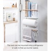 image:imageYamazaki Home Tosca Magnetic Kitchen Storage Rack  Refrigerator Organizer Wall Holder