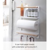 image:imageYamazaki Home Tosca Magnetic Kitchen Storage Rack  Refrigerator Organizer Wall Holder