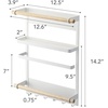 image:imageYamazaki Home Tosca Magnetic Kitchen Storage Rack  Refrigerator Organizer Wall Holder