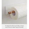 image:imageYamazaki Home Tosca Magnetic Paper Towel Or Dish Towel Holder  Kitchen Storage  Paper Towel  Steel  Wood  Spacesaving magnetic paper towel or dish towel holder for kitchen storage Durable steel and wood construction Saves spaceWhite