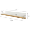 image:imageYamazaki Home Tosca Magnetic Paper Towel Or Dish Towel Holder  Kitchen Storage  Paper Towel  Steel  Wood  Spacesaving magnetic paper towel or dish towel holder for kitchen storage Durable steel and wood construction Saves spaceWhite