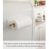 image:imageYamazaki Home Tosca Magnetic Paper Towel Or Dish Towel Holder  Kitchen Storage  Paper Towel  Steel  Wood  Spacesaving magnetic paper towel or dish towel holder for kitchen storage Durable steel and wood construction Saves spaceWhite