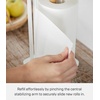 image:imageYamazaki Home Tosca OneHanded Tear Paper Towel Holder  Kitchen Storage Rack  Steel  WoodWhite