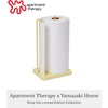 image:imageYamazaki Home Tosca OneHanded Tear Paper Towel Holder  Kitchen Storage Rack  Steel  WoodYellow