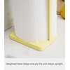 image:imageYamazaki Home Tosca OneHanded Tear Paper Towel Holder  Kitchen Storage Rack  Steel  WoodYellow