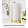 image:imageYamazaki Home Tosca OneHanded Tear Paper Towel Holder  Kitchen Storage Rack  Steel  WoodYellow