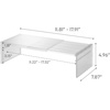 image:imageYamazaki Home Tower Adjustable Extendable Refrigerator Storage Rack  2Level Height Adjustable Shelf For Fridge Organization  Customizable Width Easy Assembly Fits 2L Bottles  Plastic White