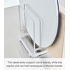 image:imageYamazaki Home Tower Cutting Board Holder Storage Stand For Round And Rectangular Chopping Boards  SteelWhite