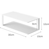 image:imageYamazaki Home Tower Dish Storage Rack With Two Tiers For Kitchen Cabinet Or Countertop Dinnerware Rectangular Plate Cabinet Organizer Long Metal Holder  SteelWhite