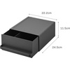 image:imageYamazaki Home Tower Kitchen Appliance Rack With Drawers  SpaceSaving UnderAppliance Storage Organizer For Sugar Tea Packs Mixers Coffee Makers Electric Pots  Steel  Spacesaving organizer for sugar tea packs mixers coffee makers and electric pots Helps keep everyday spaces organizedBlack