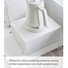image:imageYamazaki Home Tower Kitchen Appliance Rack With Drawers  SpaceSaving UnderAppliance Storage Organizer For Sugar Tea Packs Mixers Coffee Makers Electric Pots  Steel  Spacesaving organizer for sugar tea packs mixers coffee makers and electric pots Helps keep everyday spaces organizedWhite
