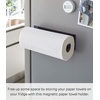 image:imageYamazaki Home Tower Magnetic Paper Towel Holder Metal Kitchen Roll Dispenser Vertical Or Horizontal Mounted Kitchen Towel Rack  SteelBlack