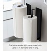 image:imageYamazaki Home Tower Magnetic Paper Towel Holder Metal Kitchen Roll Dispenser Vertical Or Horizontal Mounted Kitchen Towel Rack  SteelBlack