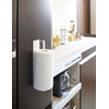 image:imageYamazaki Home Tower Magnetic Paper Towel Holder Metal Kitchen Roll Dispenser Vertical Or Horizontal Mounted Kitchen Towel Rack  SteelWhite